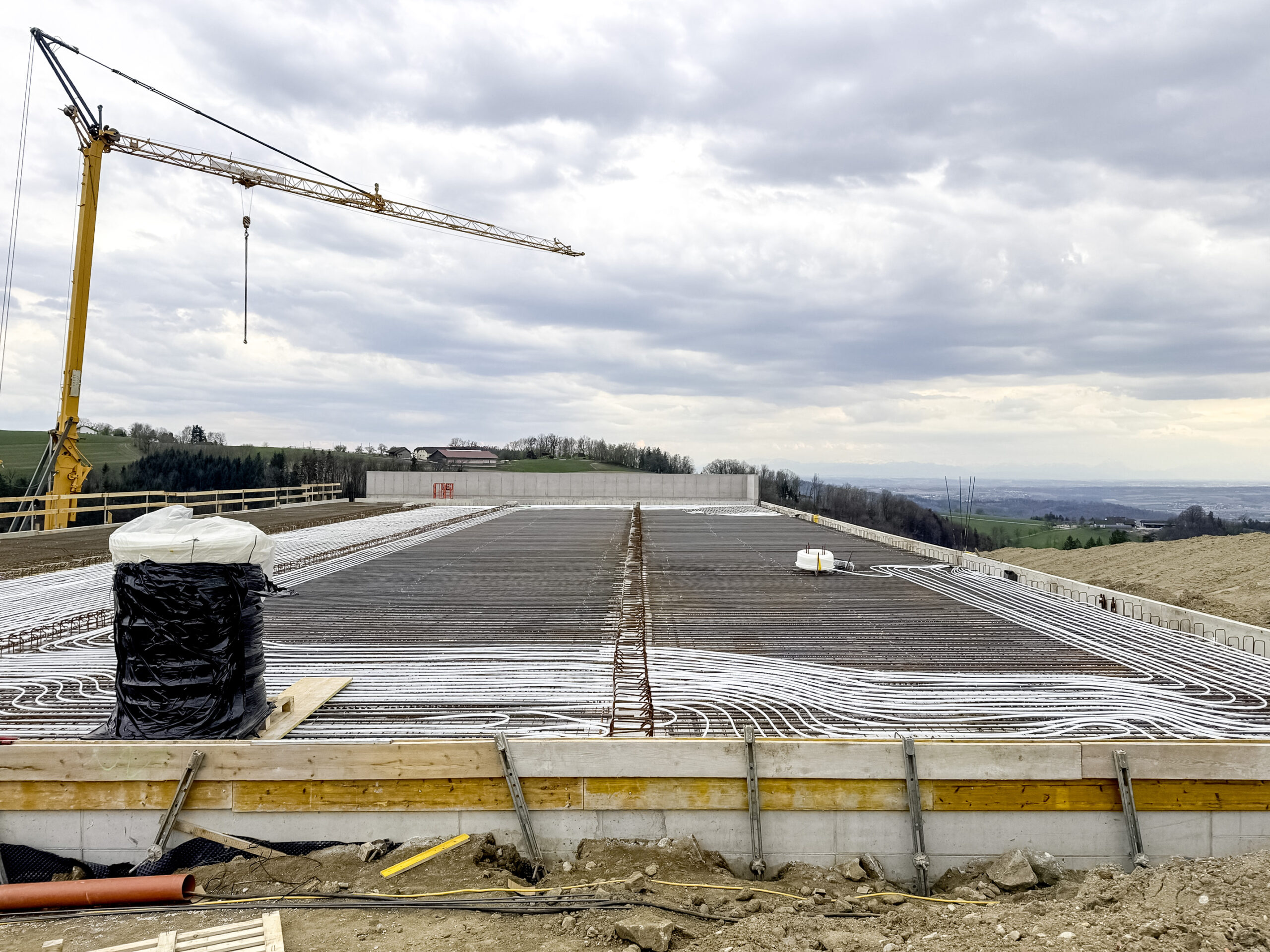 Fußbodenheizung im Geflügelstall